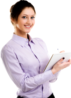 smiling-secretary-writing-notes_png 1